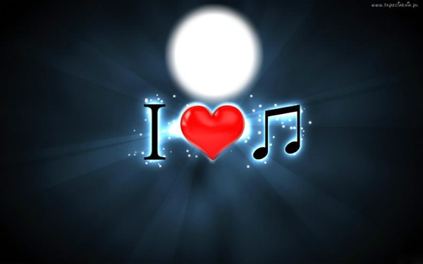 I Love Music Fotomontaža