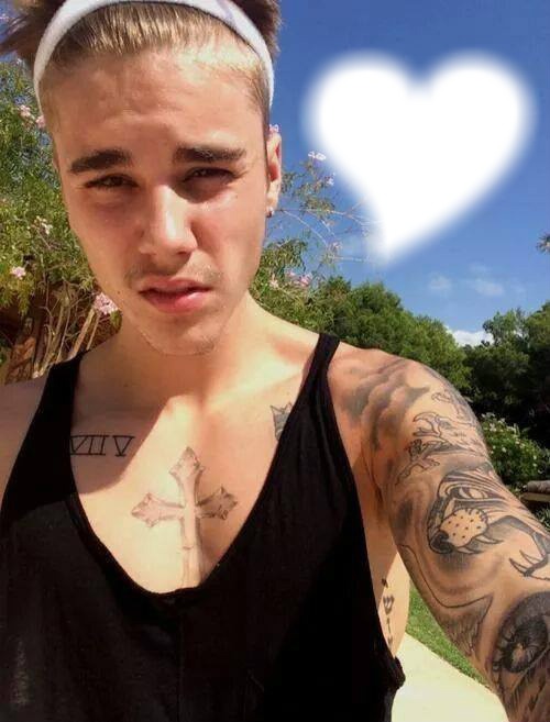 Love Justin Bieber Fotomontagem