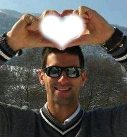 Novak Djokovic Photo frame effect