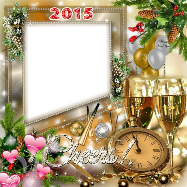 Bonne Année 2015 Photo frame effect