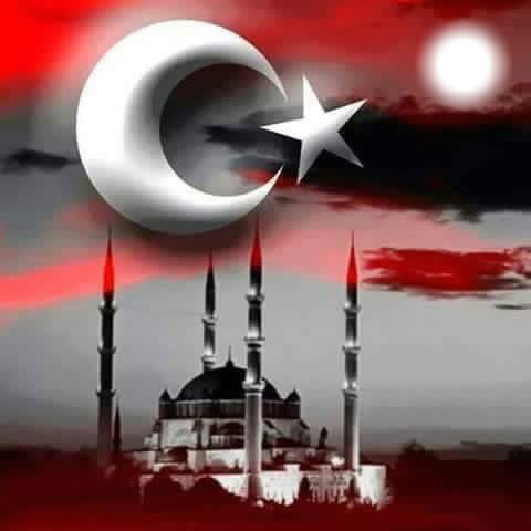 Türk Bayrağı cami Fotomontage