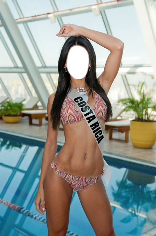 Miss Costa Rica Photo frame effect