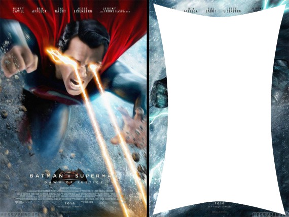 SUPERMAN LE SUPER HEROS Photo frame effect
