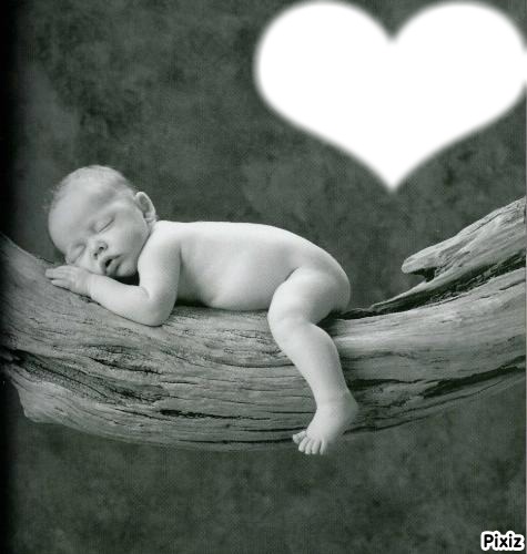 bébé coeur Фотомонтаж