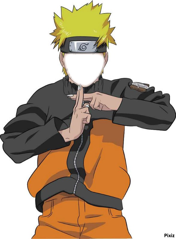 naruto face Fotomontagem