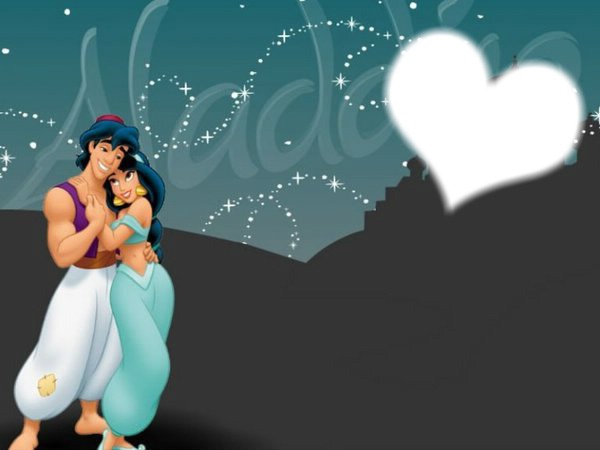 Aladin & Jasmine Photo frame effect