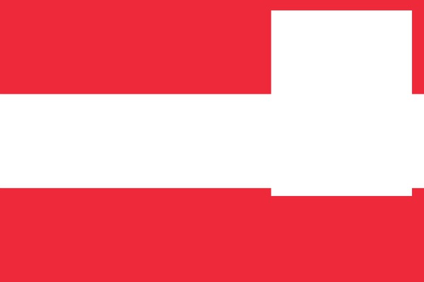 Austria flag 1 Photo frame effect