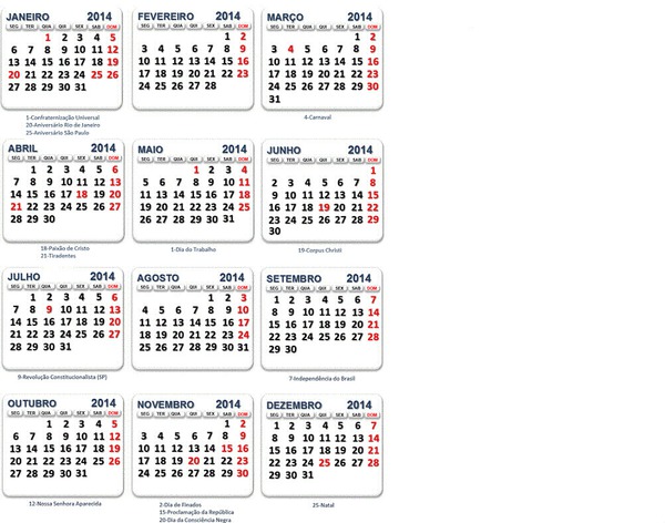 Calendar 2014 Fotomontasje