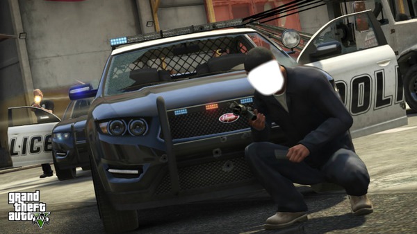 Grand Theft Auto 5 Franklin Montaje fotografico