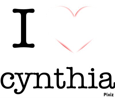 i love cynthia フォトモンタージュ