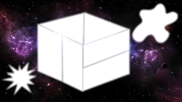 Cubo Space manchas Fotomontagem