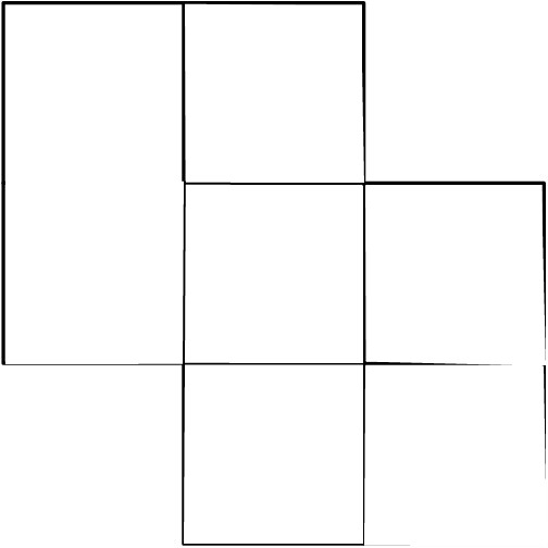 7 carrés Fotomontage