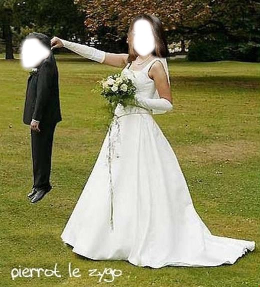 mariage humour Fotomontaż