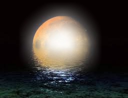 luna y mar Fotomontagem