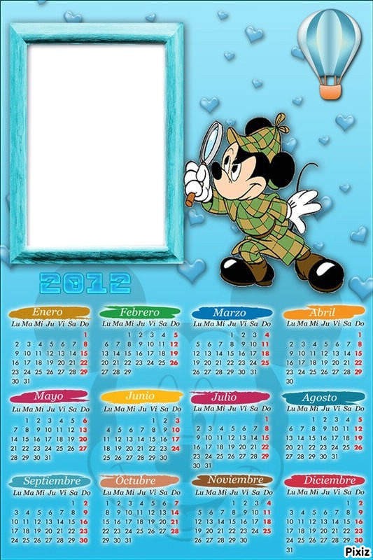 calendario 2012 Fotomontáž