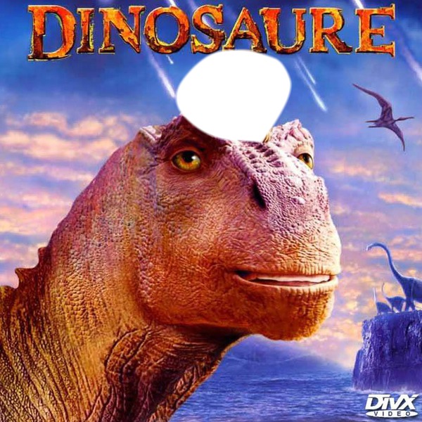 dinosaure Fotomontage