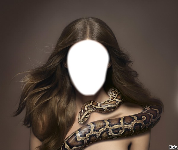 femme serpent Photomontage