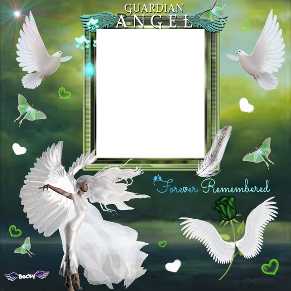 guardian angel Photo frame effect