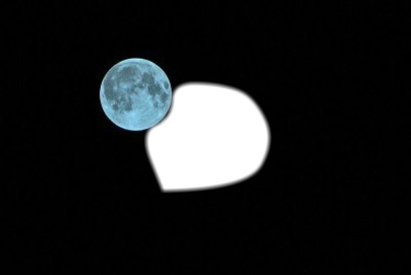 new moon Fotomontage