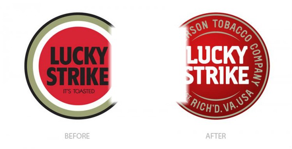 lucky strike Fotomontaggio