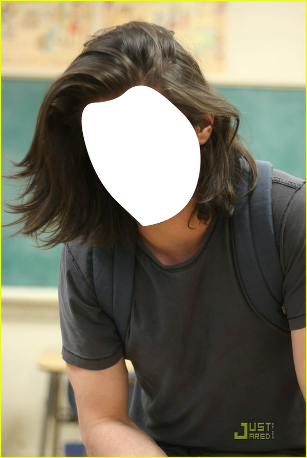Man with long hair Φωτομοντάζ