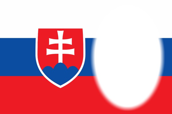Slovakia flag Fotomontāža
