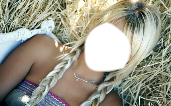 blond girl Valokuvamontaasi