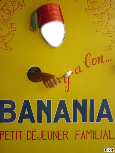 y'a bon banania Photo frame effect