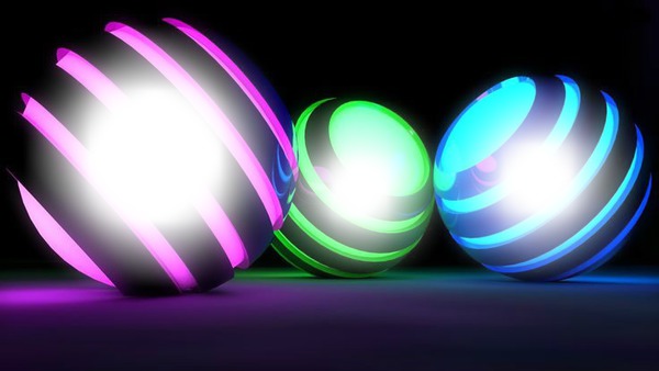 Neon Balls Fotomontaż