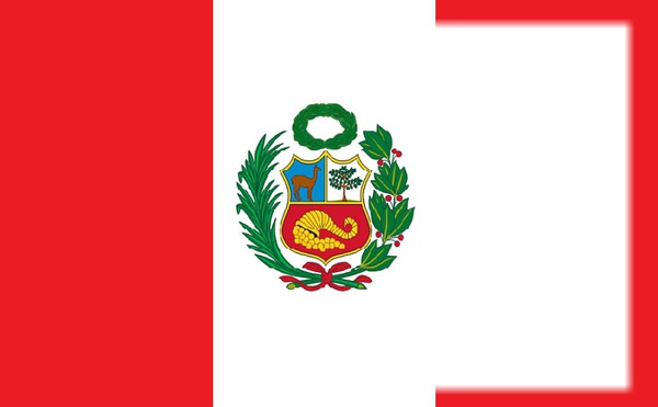 Peru flag Montaje fotografico