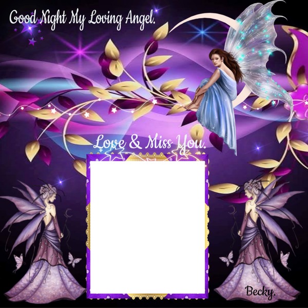 GOOD NIGHT ANGEL Fotomontaggio