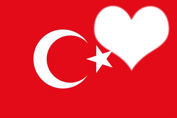Turkey flag Фотомонтаж