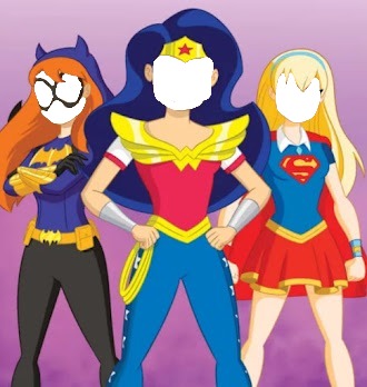 Superhero girls フォトモンタージュ