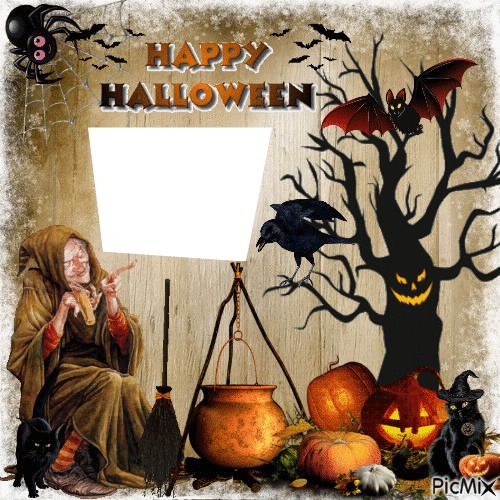 cadre halloween Fotoğraf editörü