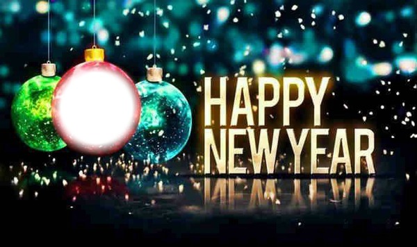 happy new year Photo frame effect