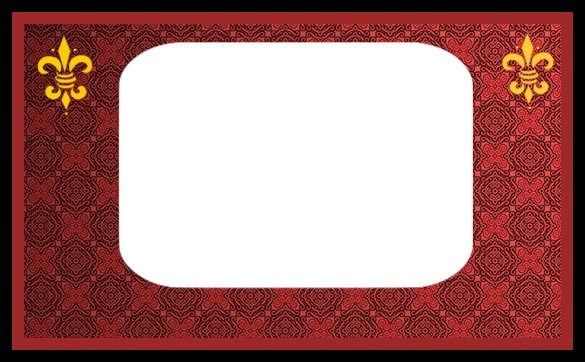 Royal Red Bill Photo frame effect