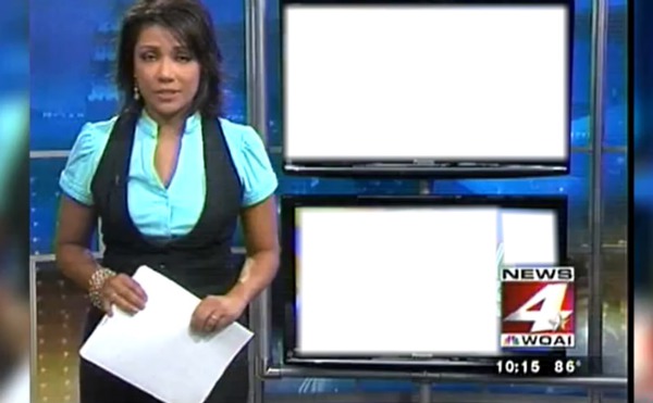 TV NEWS Photo frame effect