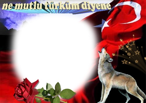 bozkurt türk bayrağı Fotomontaggio