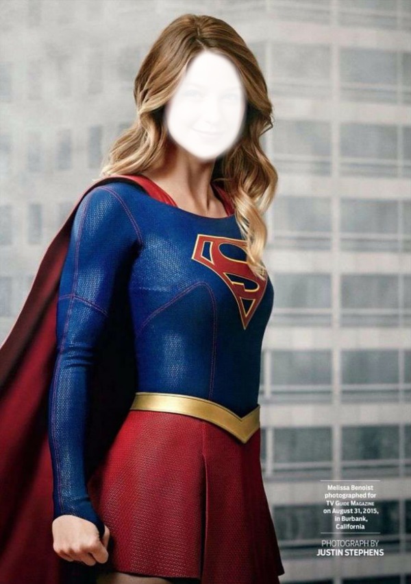supergirl francesca Montaje fotografico