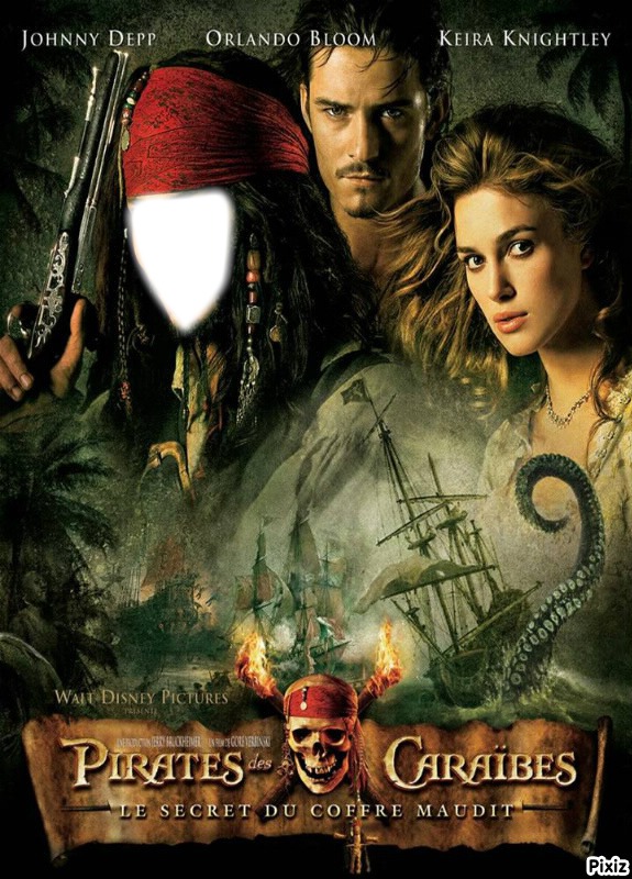 pirate des caraibes Fotomontāža