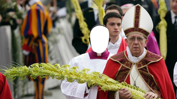 domingo de ramos papa Montaje fotografico