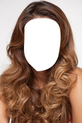 Brown Hair Girl Photo frame effect