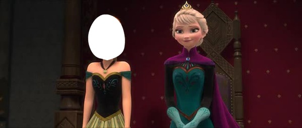 Elsa i ty Fotomontaż