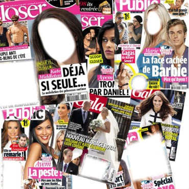 magazine people Fotomontáž