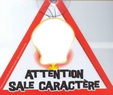Attention sale caractère Фотомонтаж