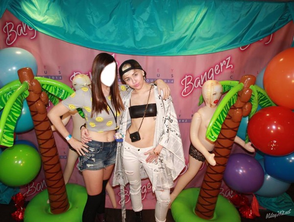 Miley Cyrus y Tu M&G #Bangerz Tour 4 Fotomontasje