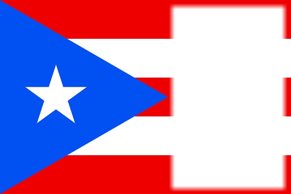 Puerto Rico Flag フォトモンタージュ