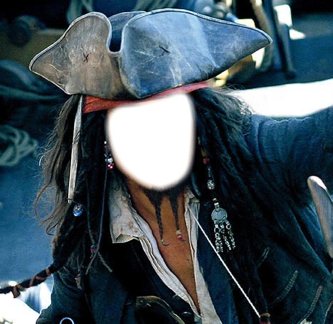 pirate homme pierre Fotomontāža