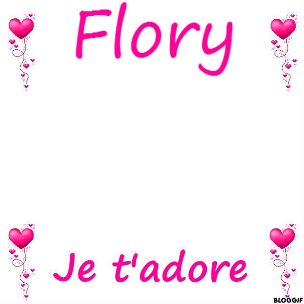 Flory je t'adore Photo frame effect