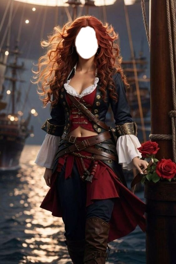 Femme Pirate Photo frame effect